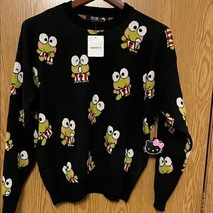 Forever 21 Black Sweater with Koroppi size large NWT